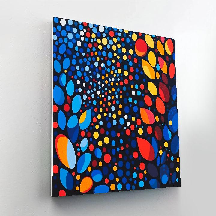 Yayoi Kusama Inspired Cosmic Garden Of Dots Paint by numbers kits