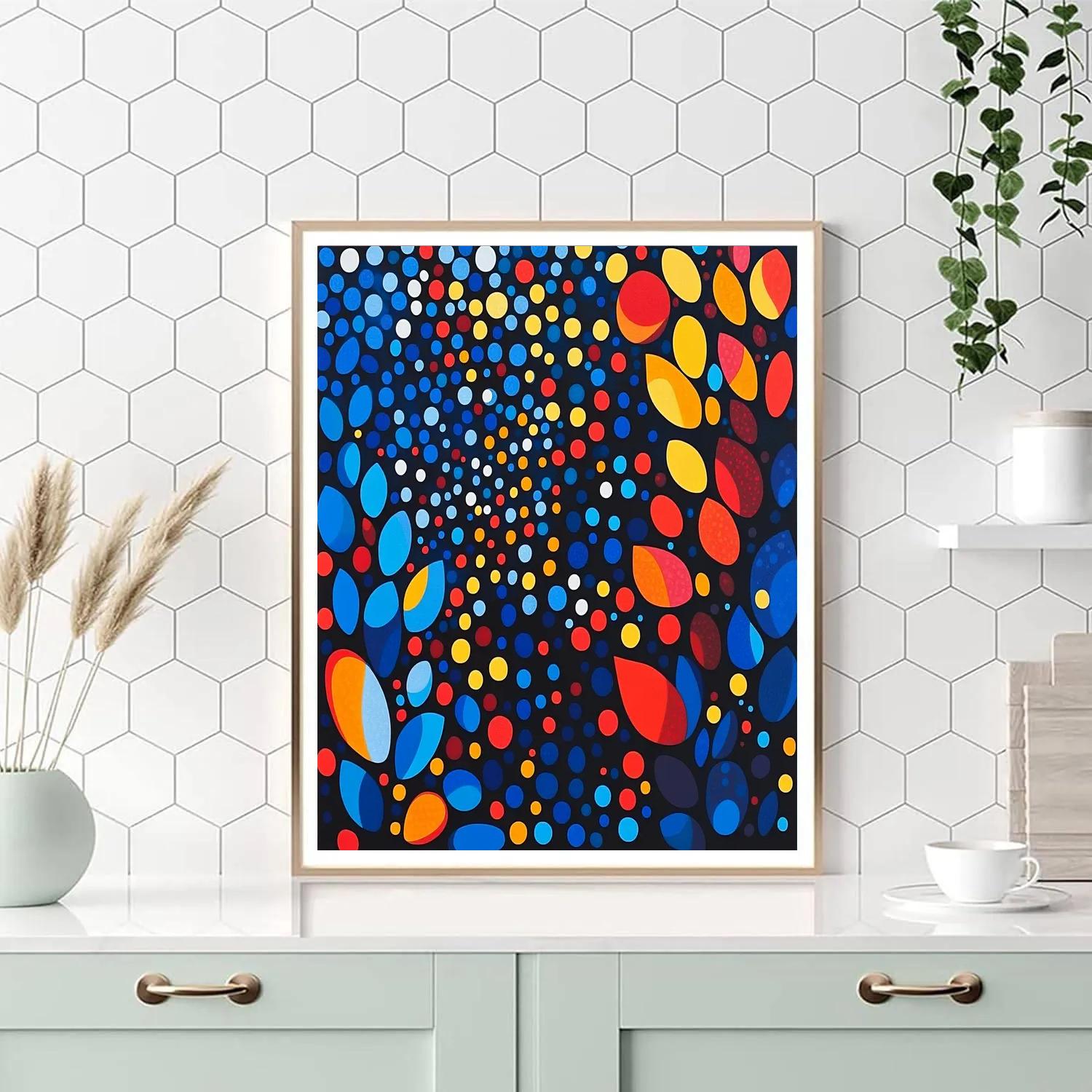Yayoi Kusama Inspired Cosmic Garden Of Dots Paint by numbers kits