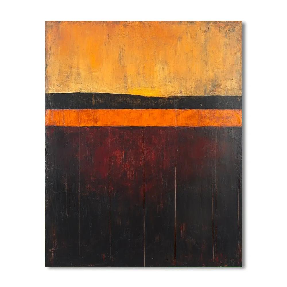 Mark Rothko Inspired Molten Horizon Painting by numbers kit