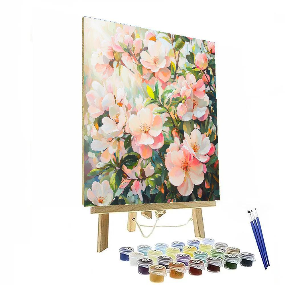 Paul Cézanne Inspired Ethereal Fruit Blossom paint by numbers