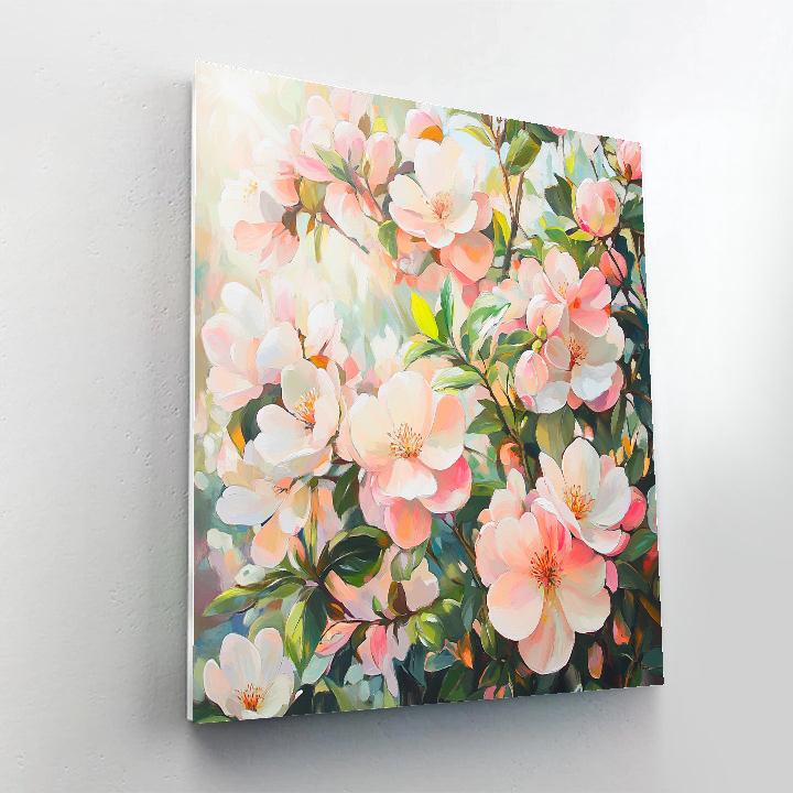 Paul Cézanne Inspired Ethereal Fruit Blossom paint by numbers