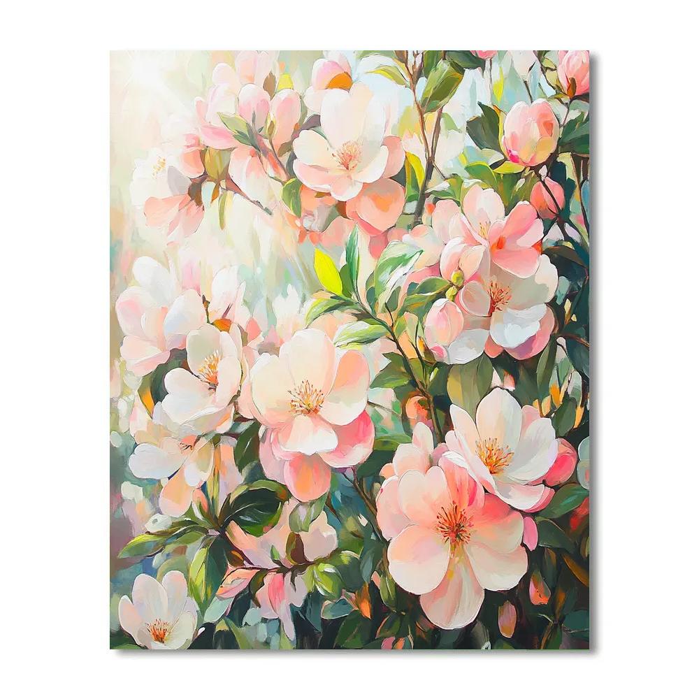 Paul Cézanne Inspired Ethereal Fruit Blossom paint by numbers