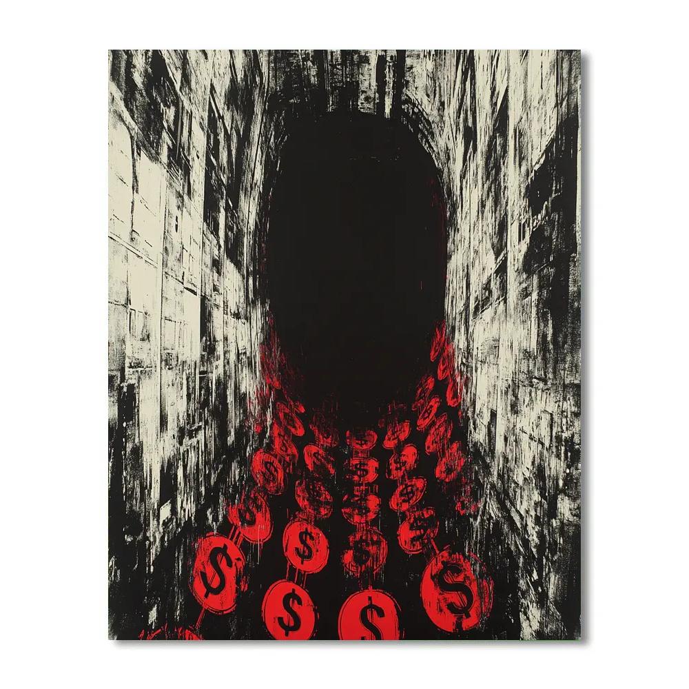 Banksy Inspired Capitalist Void paint by numbers