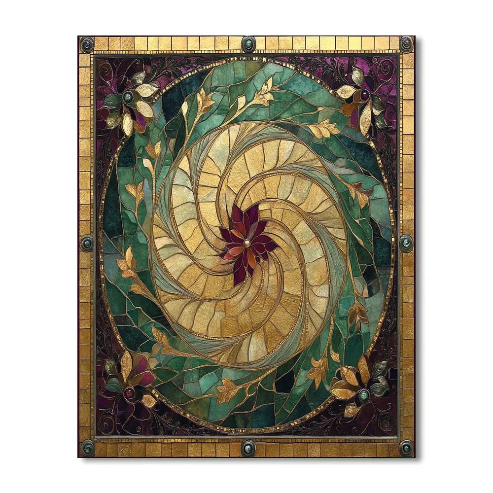 Gustav Klimt Inspired Golden Garden Of Whispers Number painting