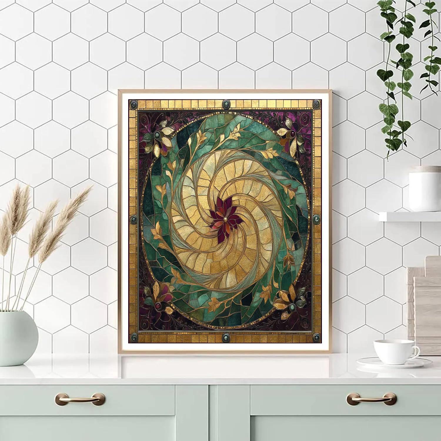 Gustav Klimt Inspired Golden Garden Of Whispers Number painting