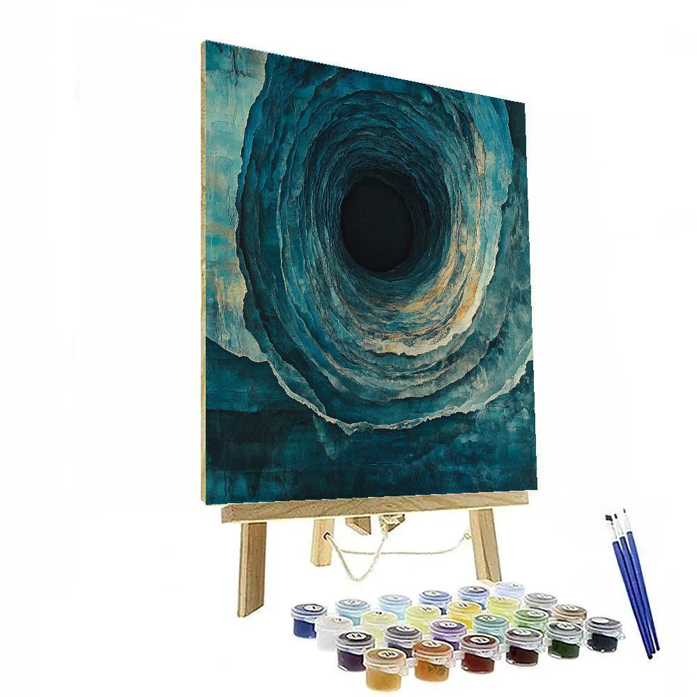 Max Ernst Inspired Subterranean Cosmos paint by color