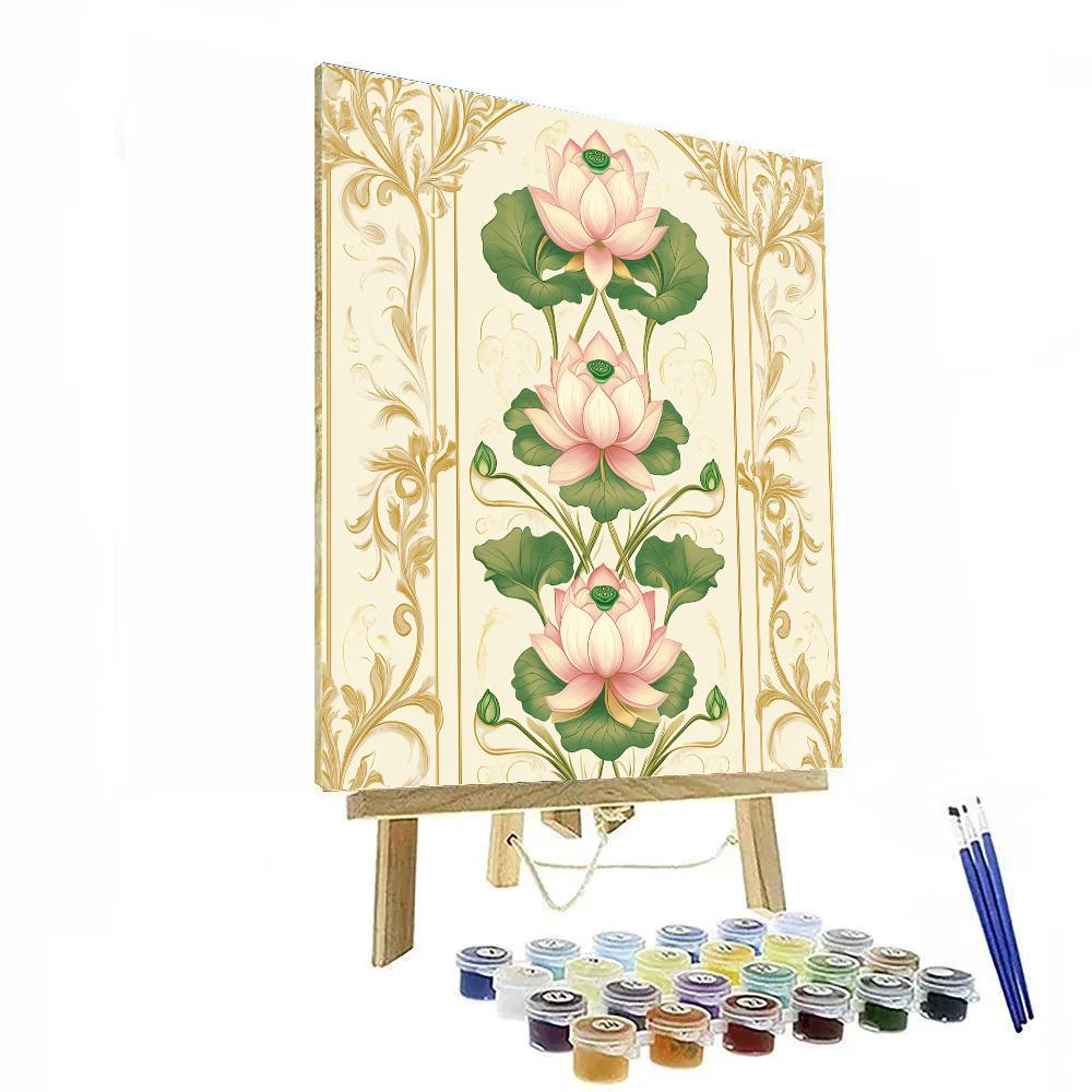 Alphonse Mucha Inspired Eternal Bloom Symphony Paint by numbers art