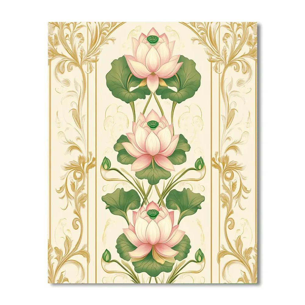 Alphonse Mucha Inspired Eternal Bloom Symphony Paint by numbers art