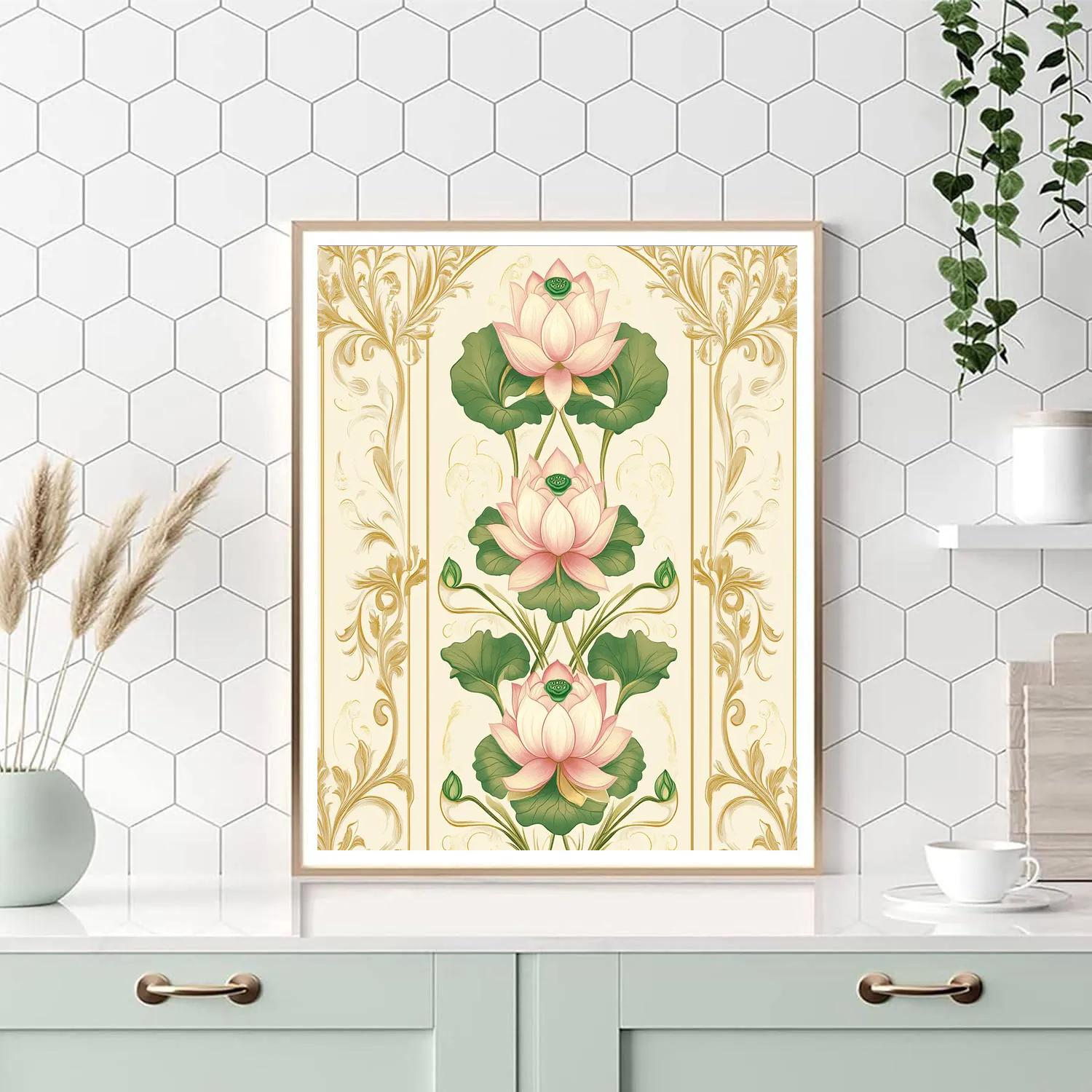 Alphonse Mucha Inspired Eternal Bloom Symphony Paint by numbers art