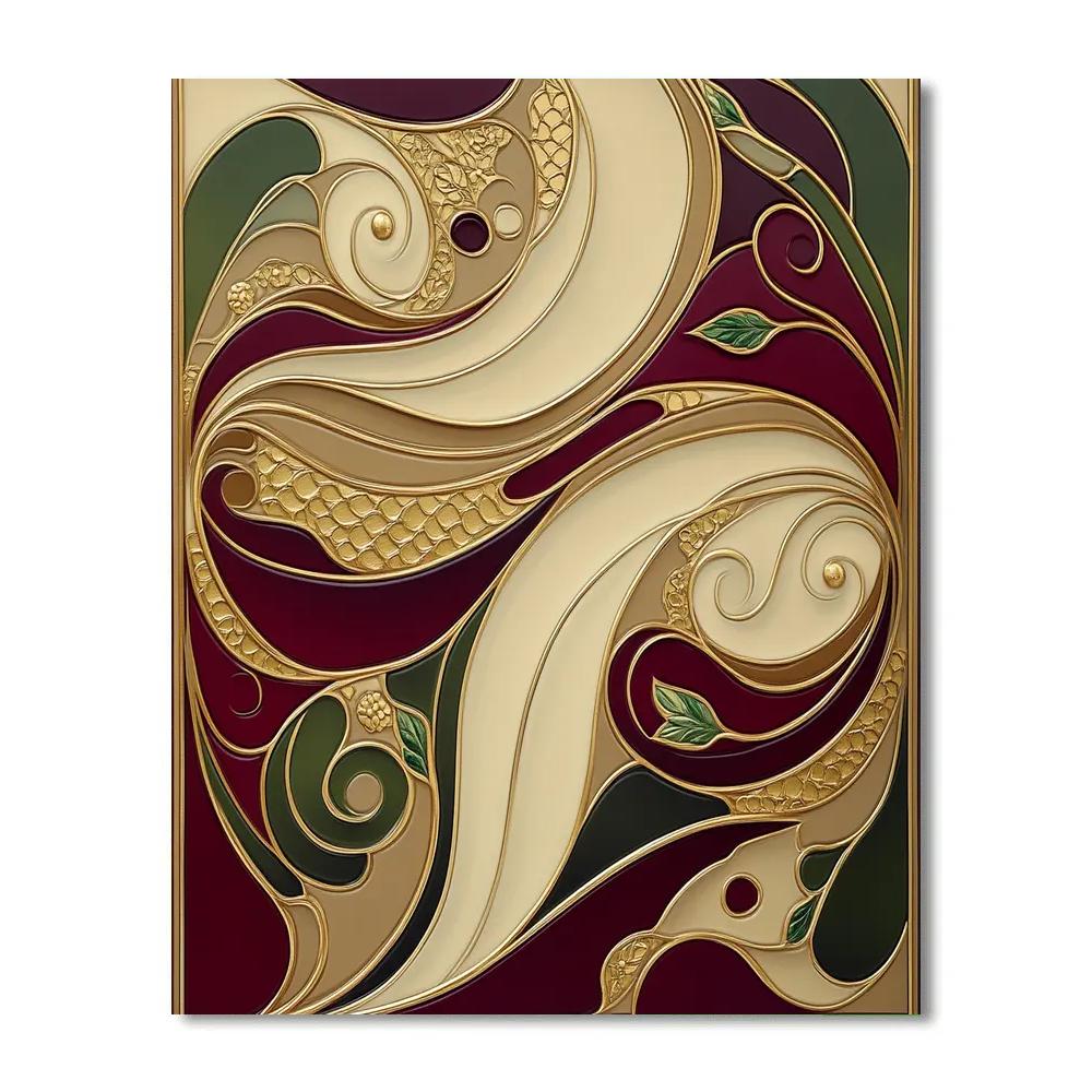 Gustav Klimt Inspired Ornamental River Of Memory painting number kit