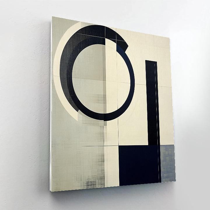 Kazimir Malevich Inspired Void Geometry Number painting