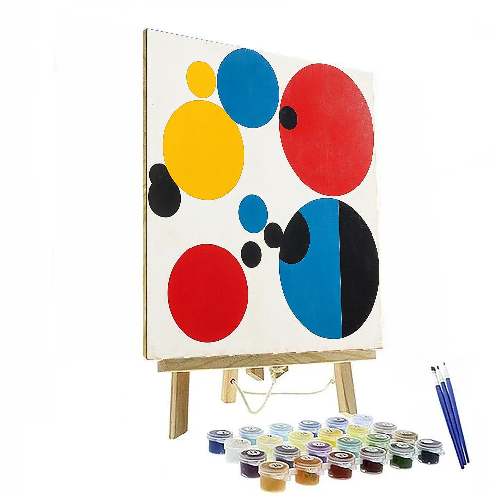 Kazimir Malevich Inspired Rhythmic Abstraction paint by number