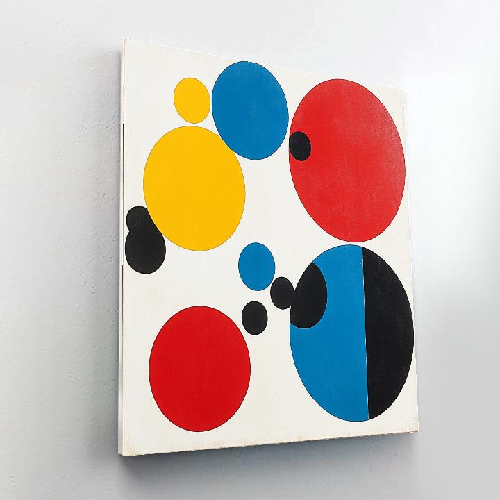 Kazimir Malevich Inspired Rhythmic Abstraction paint by number