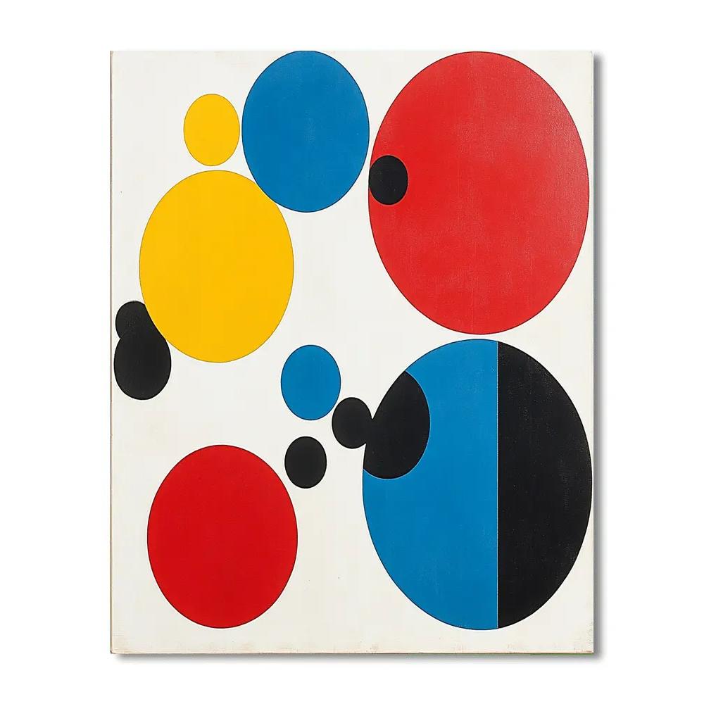 Kazimir Malevich Inspired Rhythmic Abstraction paint by number