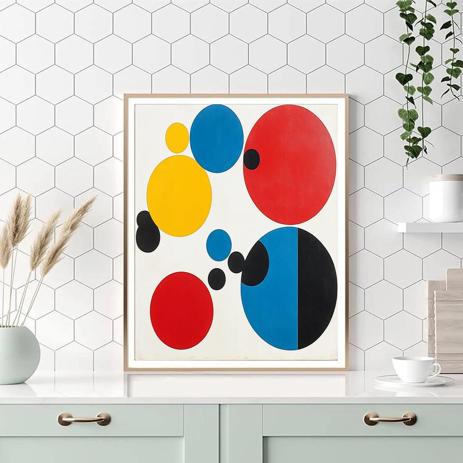 Kazimir Malevich Inspired Rhythmic Abstraction paint by number