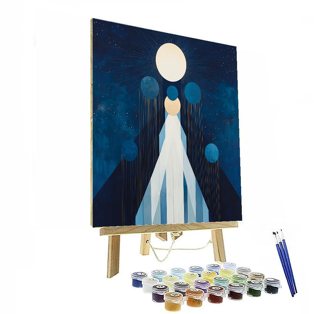 Kazimir Malevich Inspired Cosmic Balance Number painting