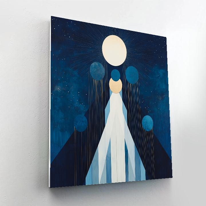 Kazimir Malevich Inspired Cosmic Balance Number painting