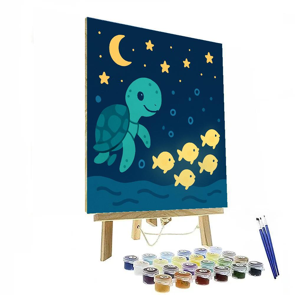 Starlight Sea Turtle Parade painting number kit
