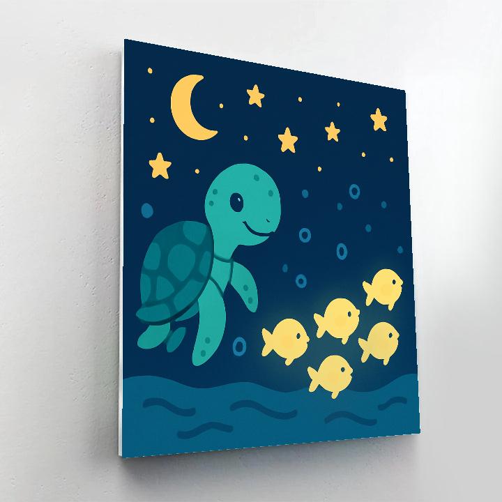 Starlight Sea Turtle Parade painting number kit