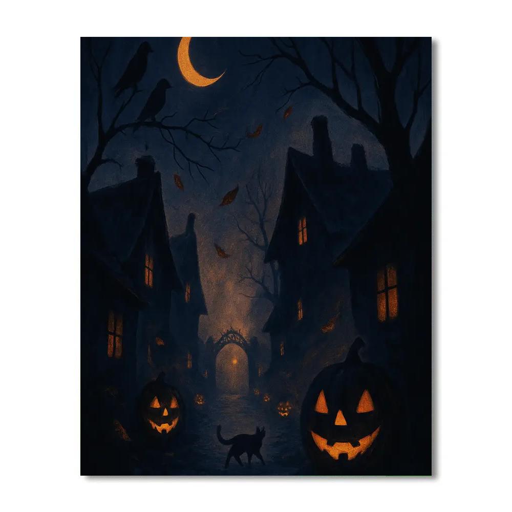 Halloween Nocturne Numbered painting kits