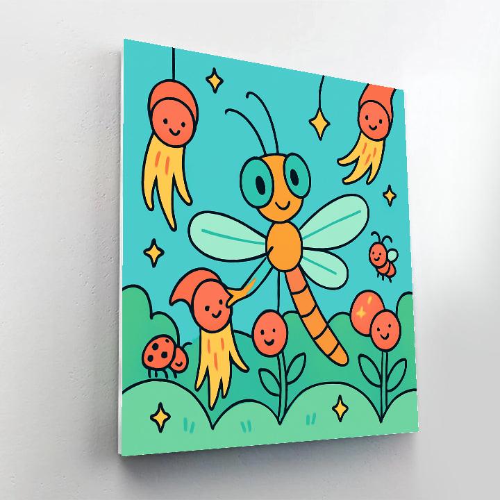 Comet Garden Dragonfly paint by numbers