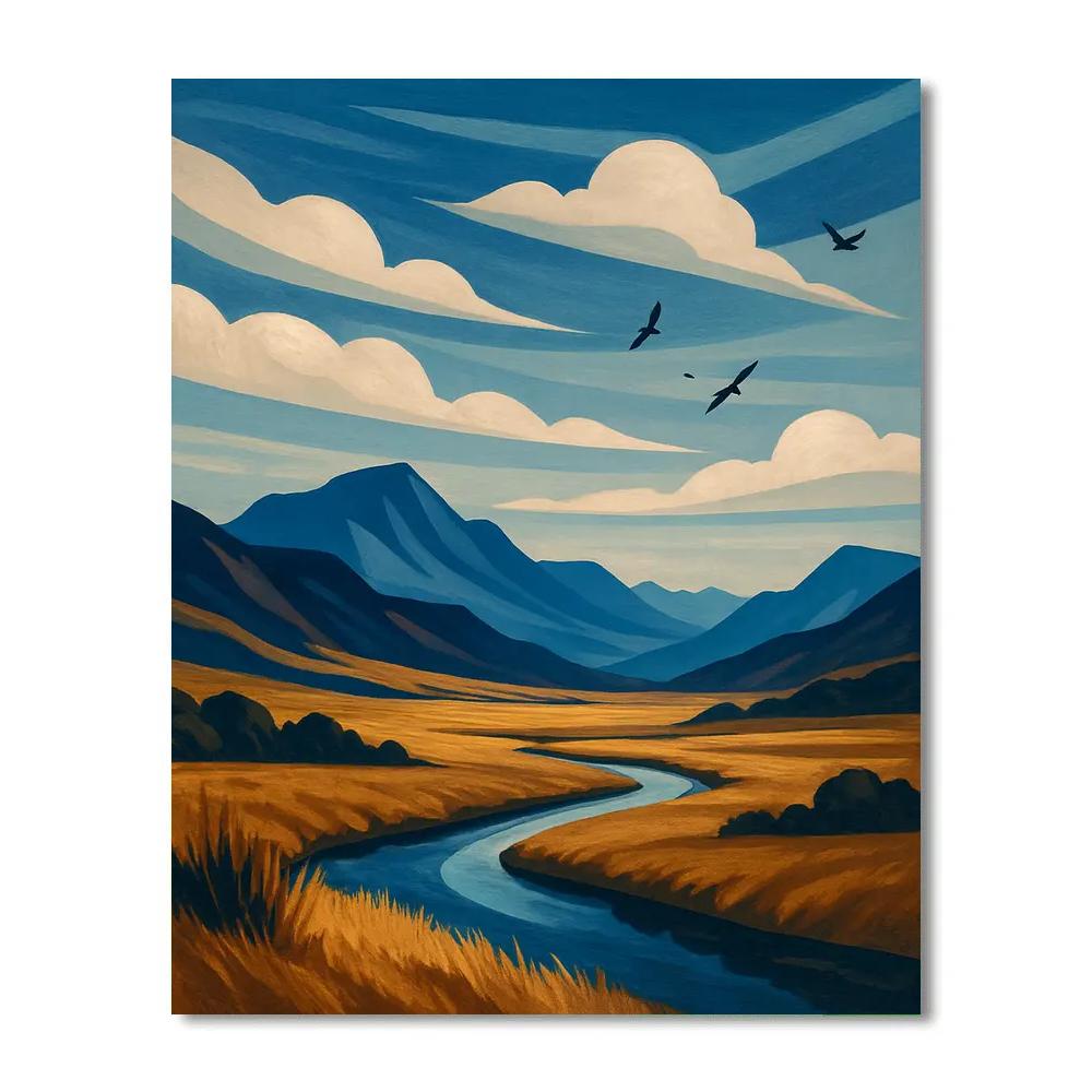 Landscape Horizons Painting by numbers kit