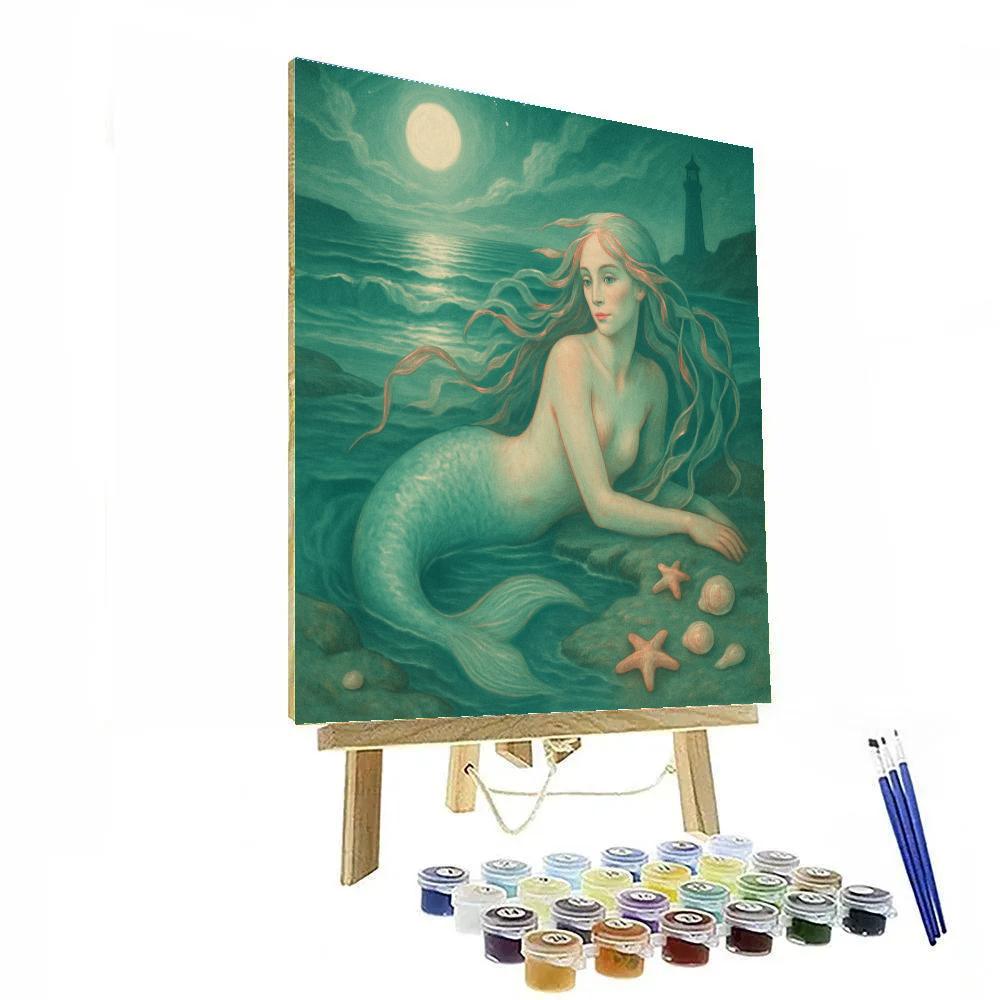 Mermaid Tide Whisper paint by numbers