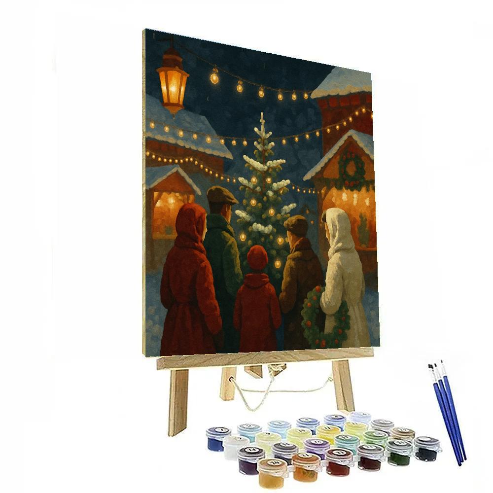 Midnight Market Carol DIY paint by numbers