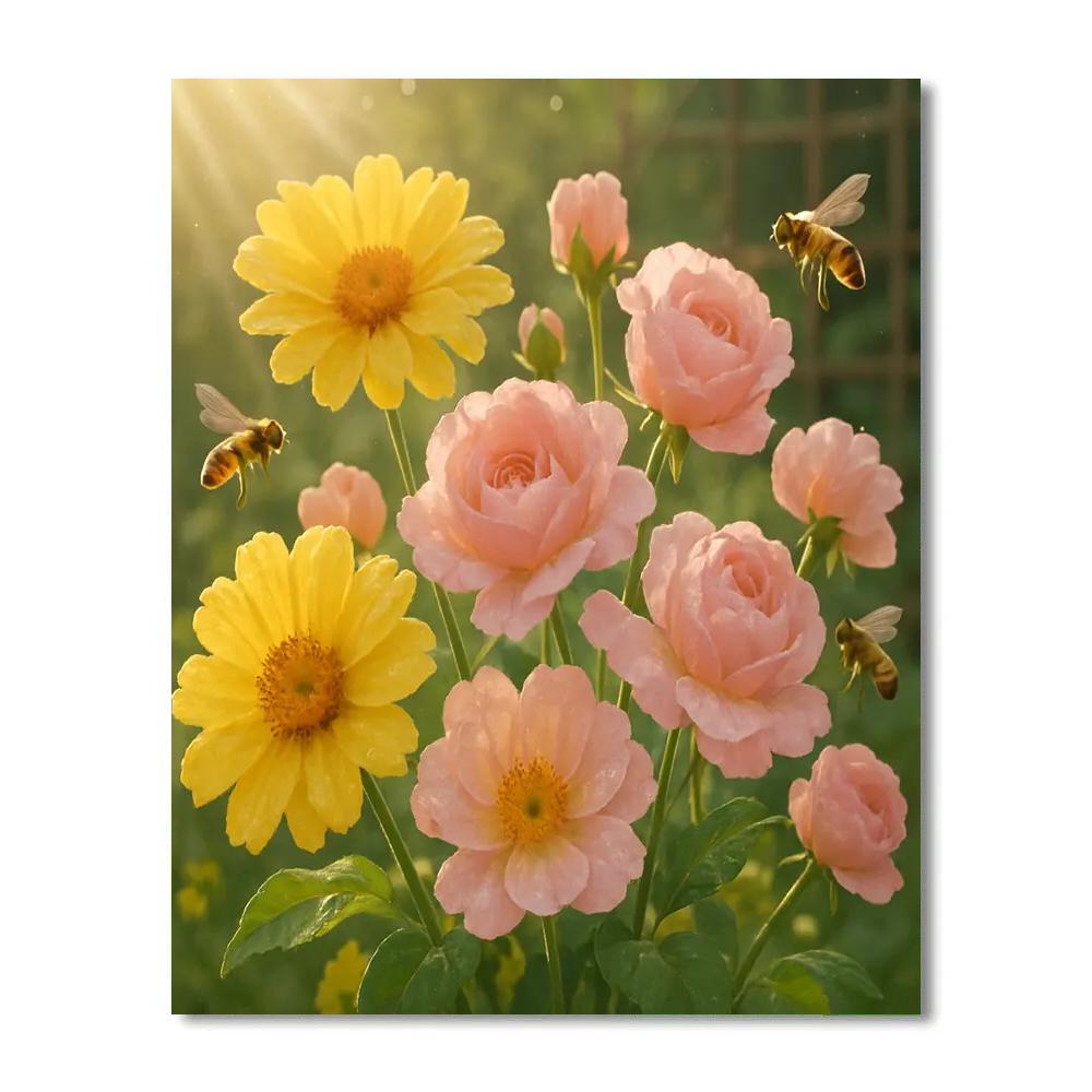 Flower Solstice Bloom paint by numbers