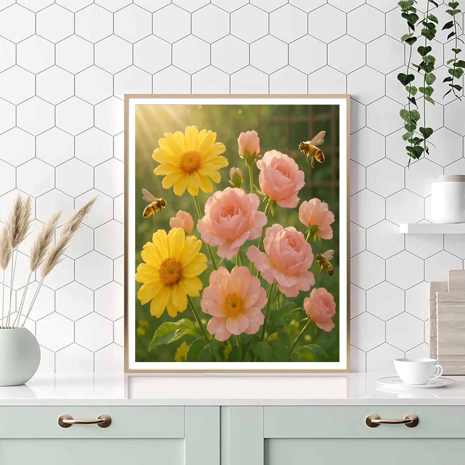 Flower Solstice Bloom paint by numbers