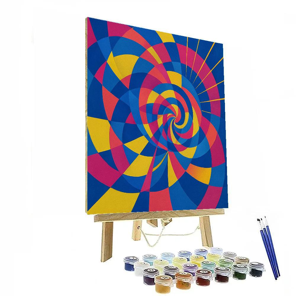 Abstract Kinetic Dream Paint by numbers art