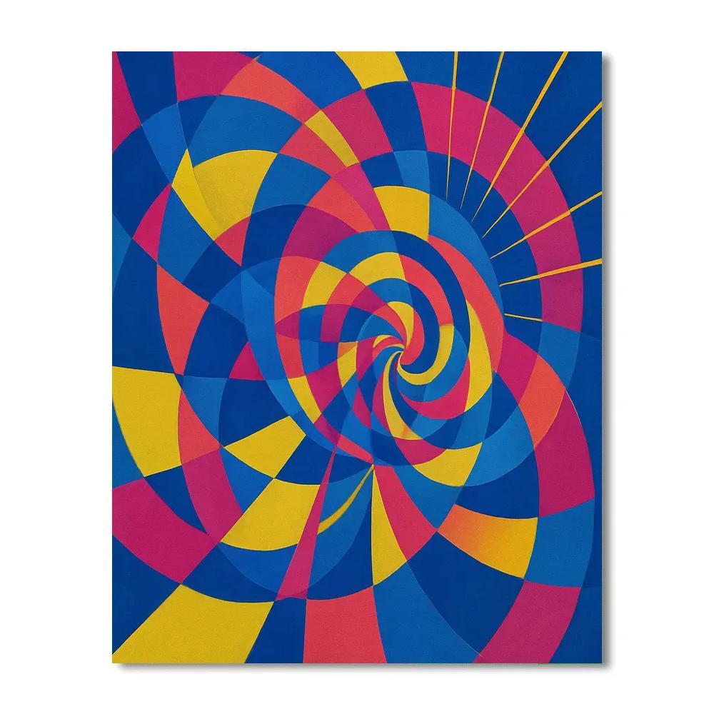 Abstract Kinetic Dream Paint by numbers art