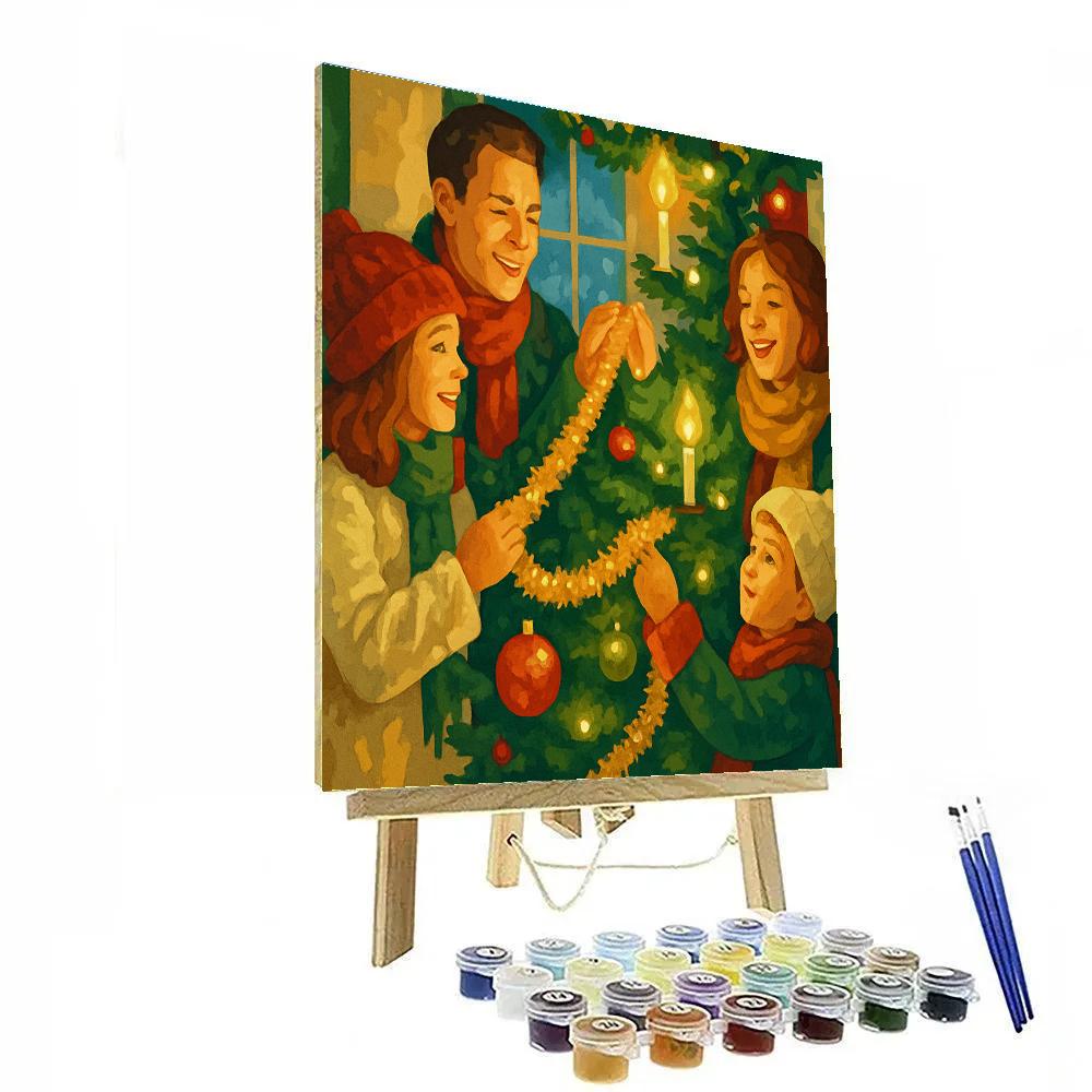 Twilight Tinsel Gathering painting number kit