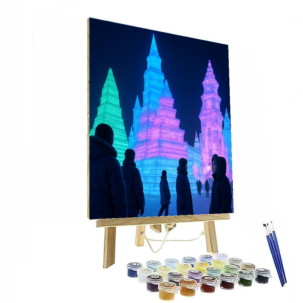 Harbin Ice Festival Sculpture Park DIY paint by numbers