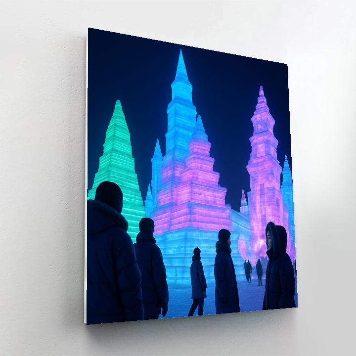 Harbin Ice Festival Sculpture Park DIY paint by numbers