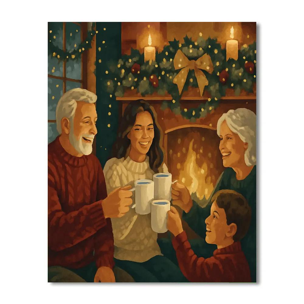 Holly Hearth Toast Paint by numbers kits