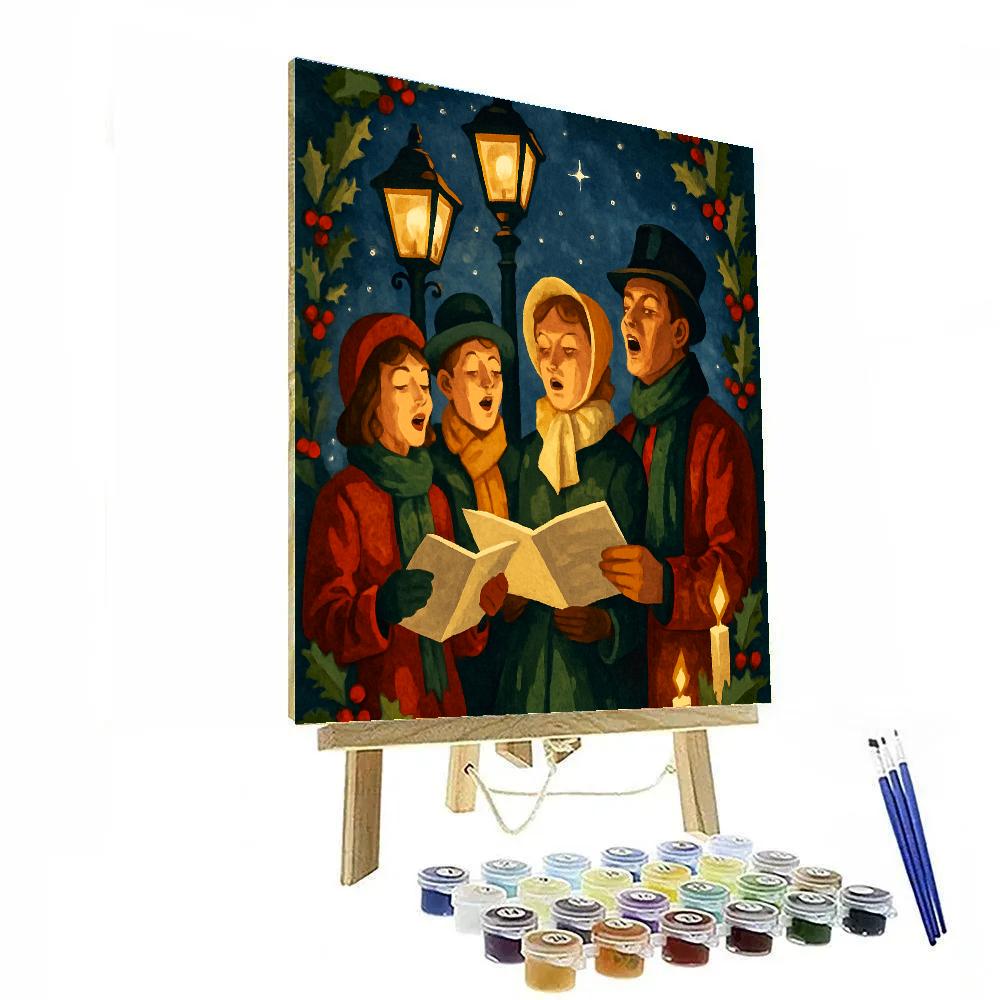 Midnight Carol Chorus Paint by numbers art