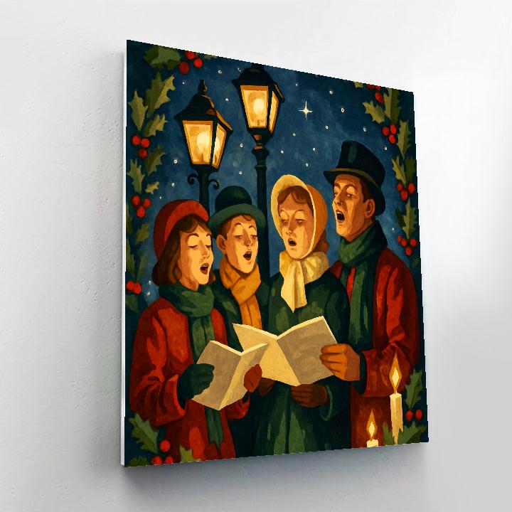 Midnight Carol Chorus Paint by numbers art