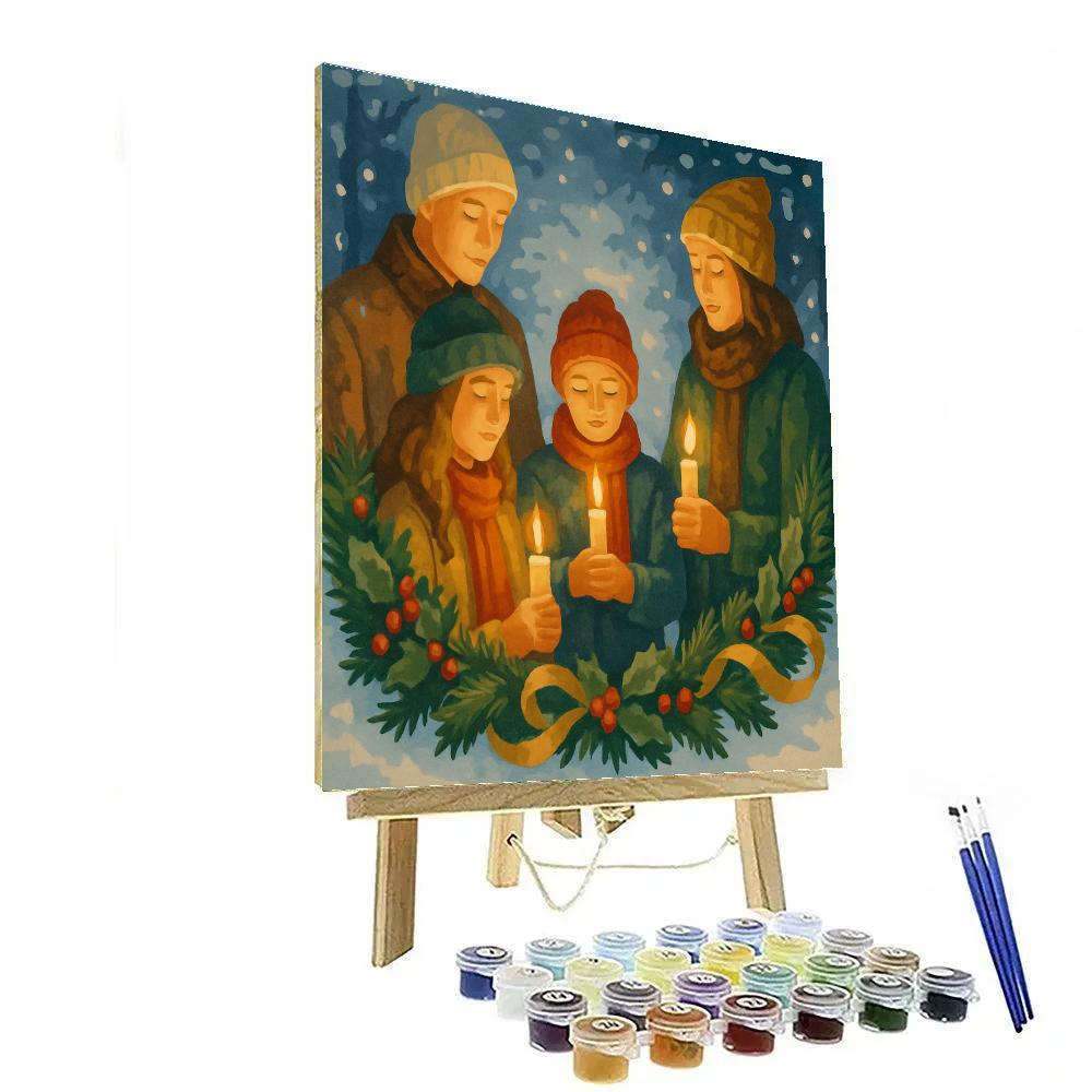 Candlelight Christmas Eve Numbered painting kits
