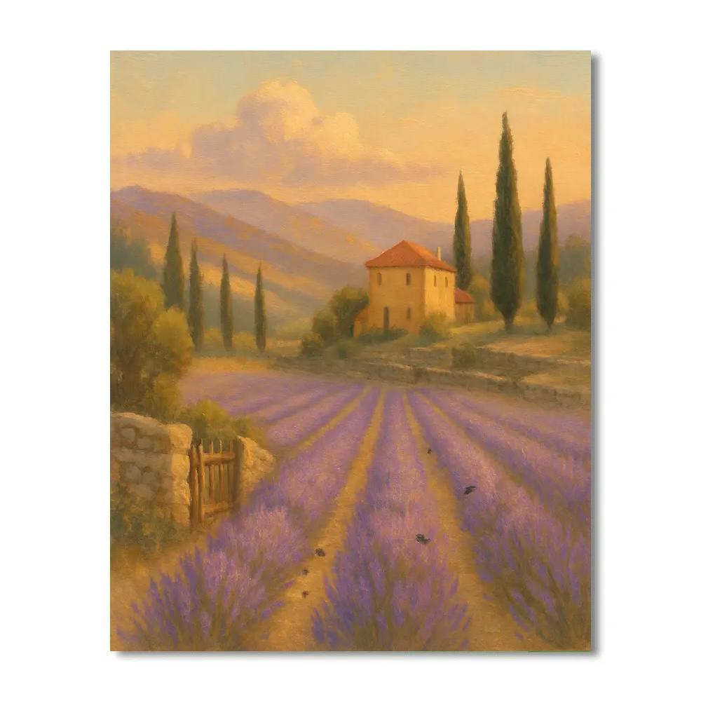 Tuscany Lavender Valley Paint by numbers art