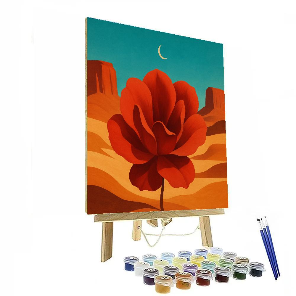 Georgia O Keeffe Desert Petal Echo paint by color
