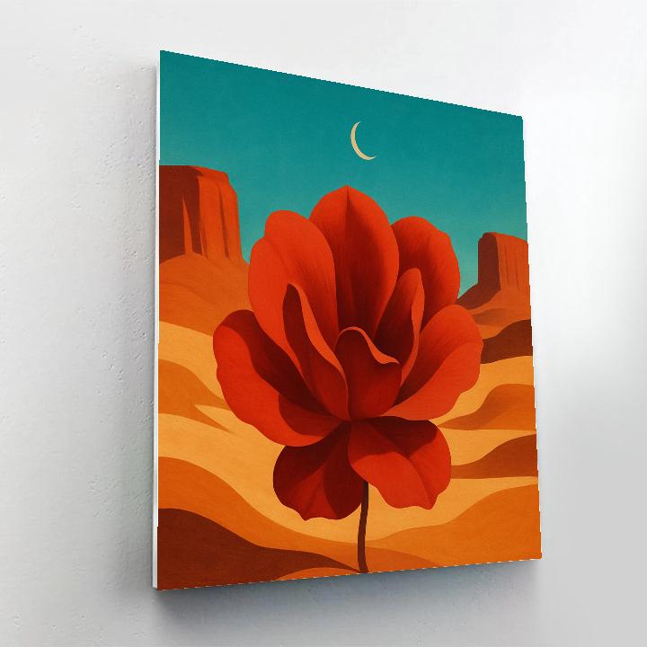 Georgia O Keeffe Desert Petal Echo paint by color