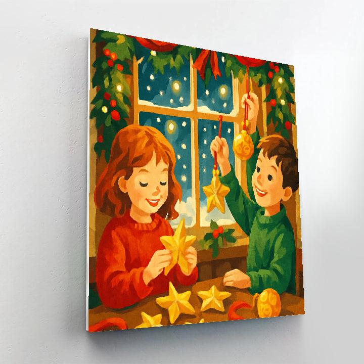 Sparkling Star Workshop Number painting