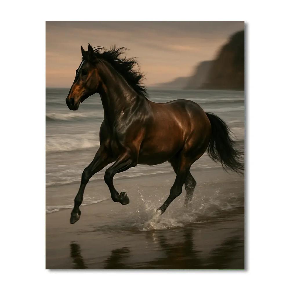 Horse Wind Runner paint by color