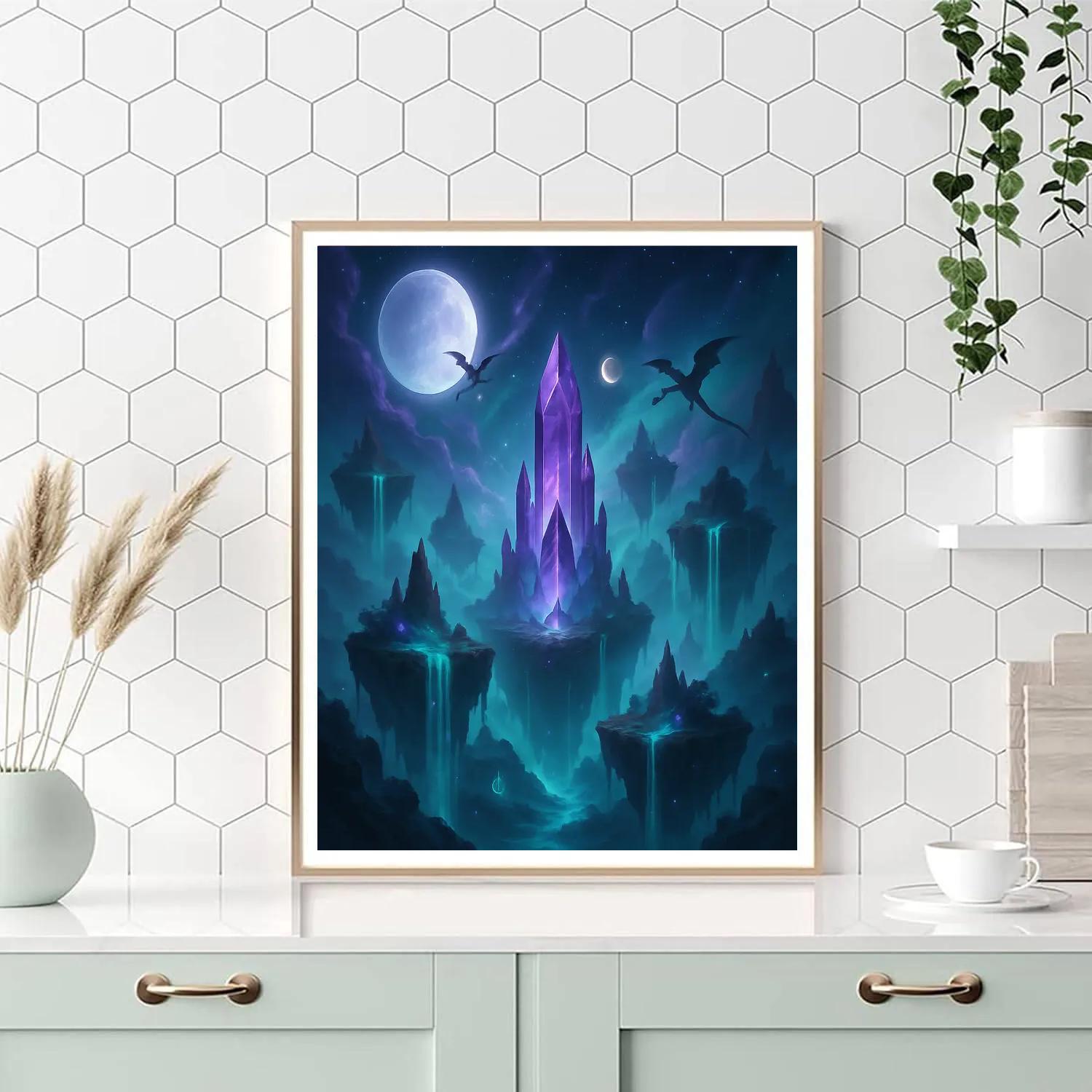 Fantasy Starborne Realm Paint by numbers art