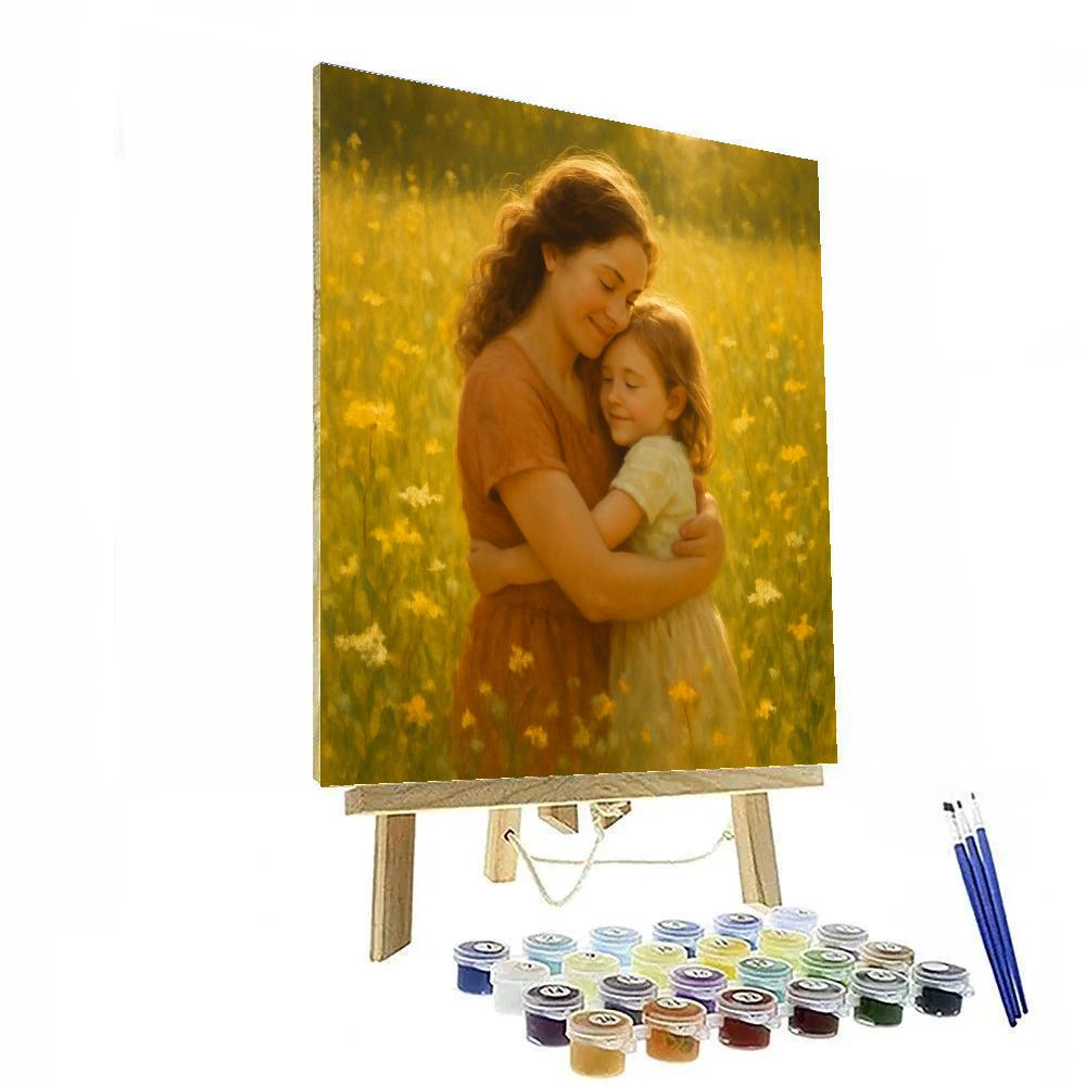 Sunlit Meadow Embrace Numbered painting kits