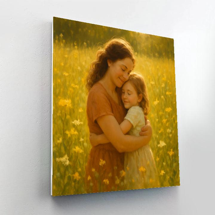 Sunlit Meadow Embrace Numbered painting kits
