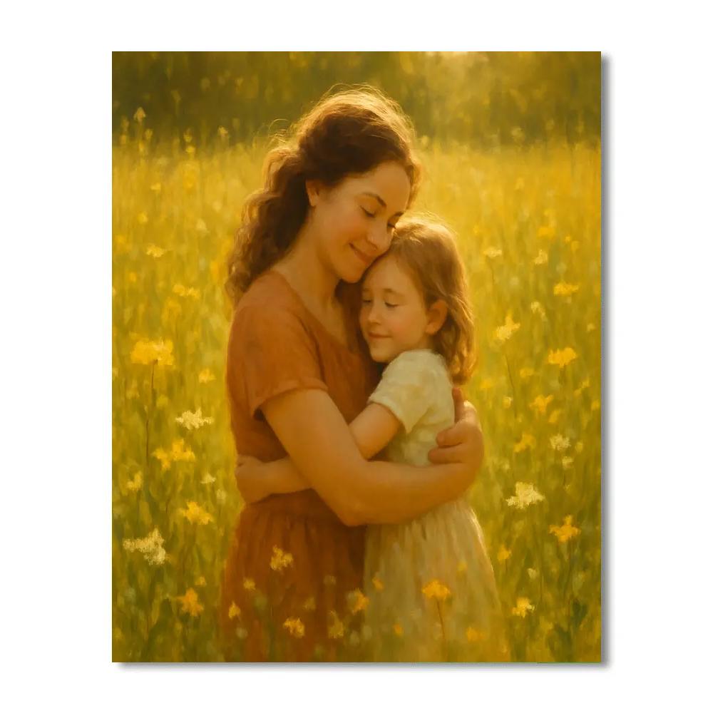 Sunlit Meadow Embrace Numbered painting kits