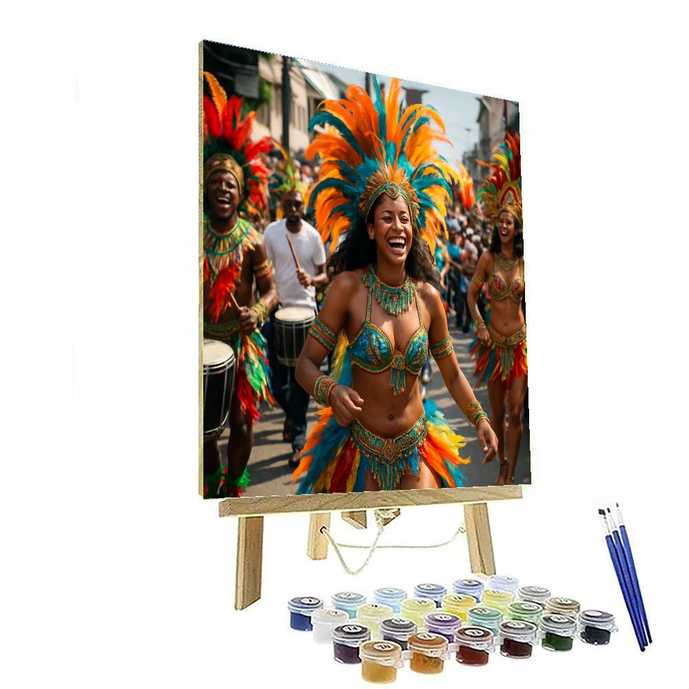 Carnival Calabar Street Extravaganza paint by color
