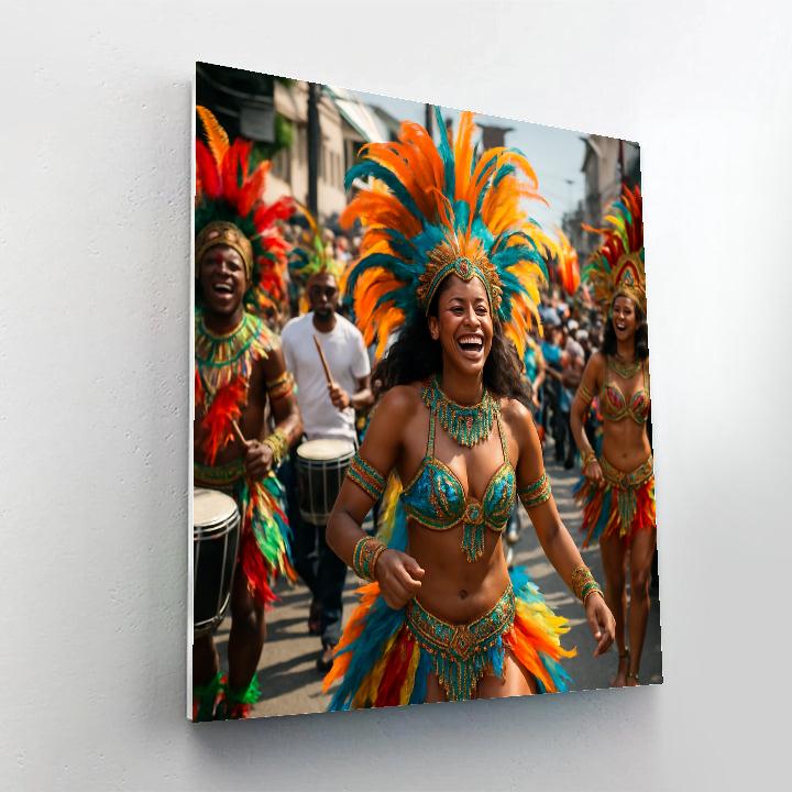 Carnival Calabar Street Extravaganza paint by color